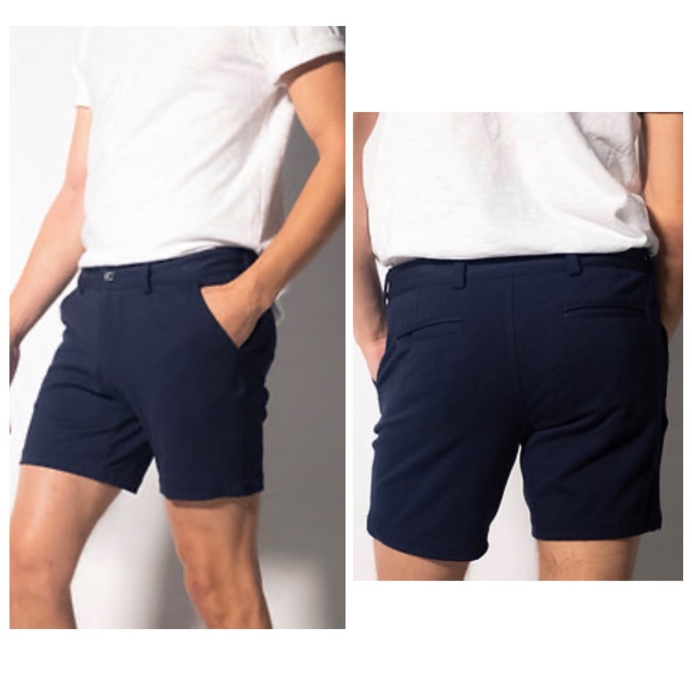 OGUY Luxe Leisure Shorts NWT Navy Size 30